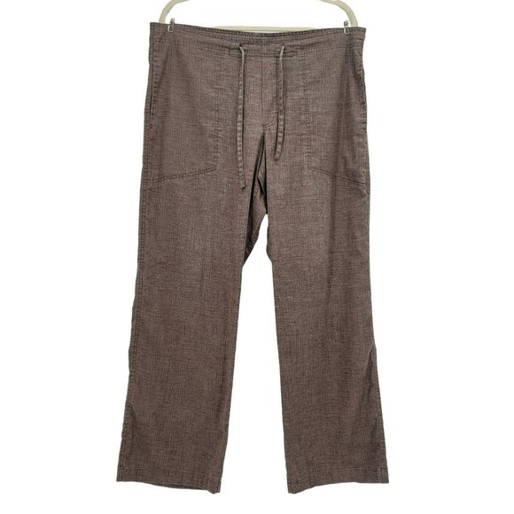 Prana Other - Prana Breathe Pull On Drawstring Lightweight Brown Pants Mens Large